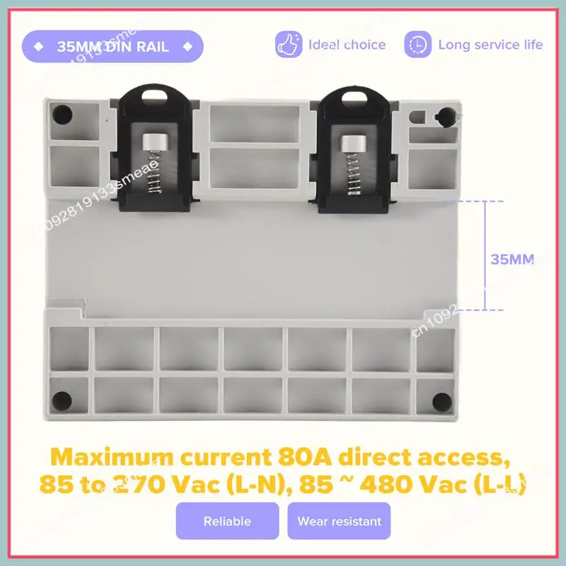 N94R Wifi Energy Meter Kwh Power Monitor Wattmeter Tuya App Remote Switch On OFF 3X110/190V 230/400VAC