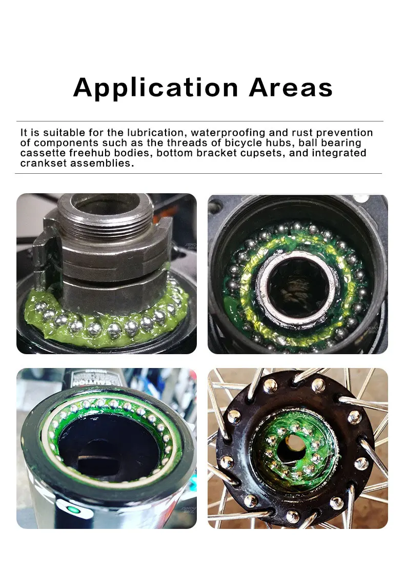 Fahrradfett Green Applesause Lagerfett Nabe BB Schmierstoffe Öl Schmiermittel Lube Lipidelemente für Shimano Sram – Detail 6