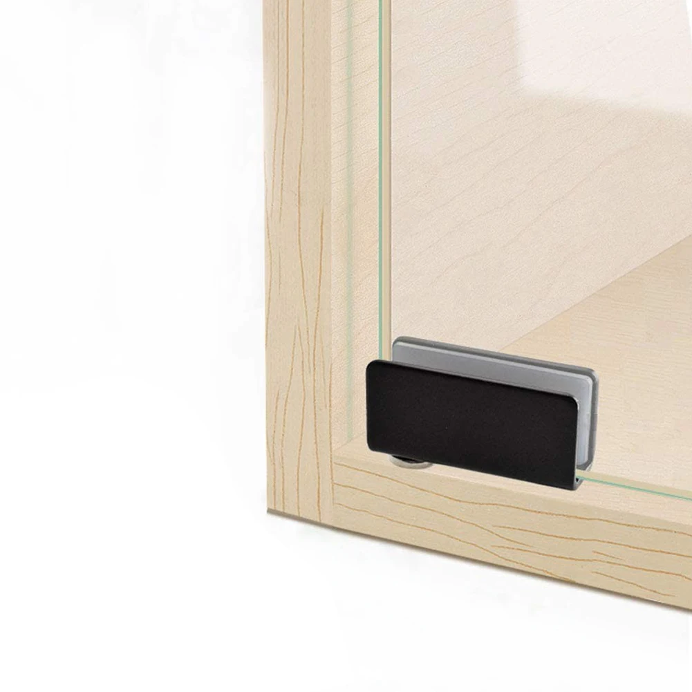 1 paio di clip per porta con cerniera porta con cerniera clip per porta girevole su e giù girevole per porta del bagno per porta dell'armadio porta dell'armadio incernierata