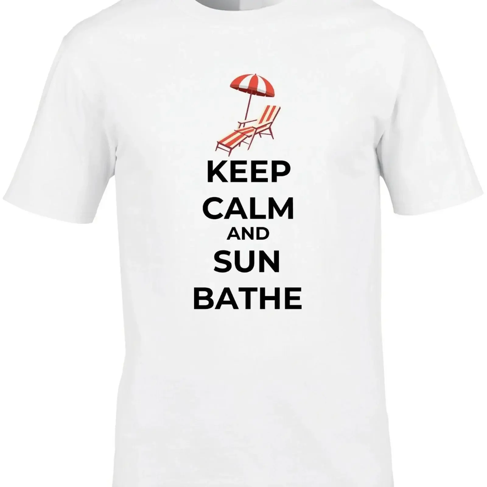 Urlaub Herren T Shirt Sonne Baden Strand Penner lustig Meer Keep Calm Cool vintage Washed Slightly streetwear fashion