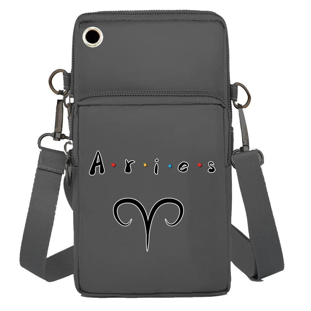 Mobile Phone Bag Shoulder Bags Wallet Apple/Huawei/Samsung Universal Waterproof Cell Phone Packet Constellation Print Wrist Pack