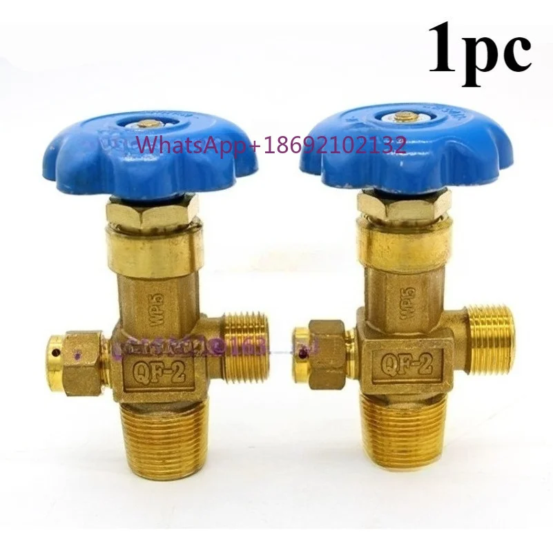 DN4 15MPa Oxygen Cylinder Valve Qf-2 Oxygen Valve Copper Oxygen Cylinder Nozzle Steel Cylinder Head Accessories 1pc