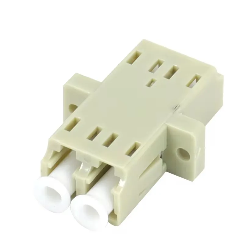 

10/25/50/100pcs LC UPC duplex fiber optic adapter Multimode DX coupler connector Fiber flange LC connector