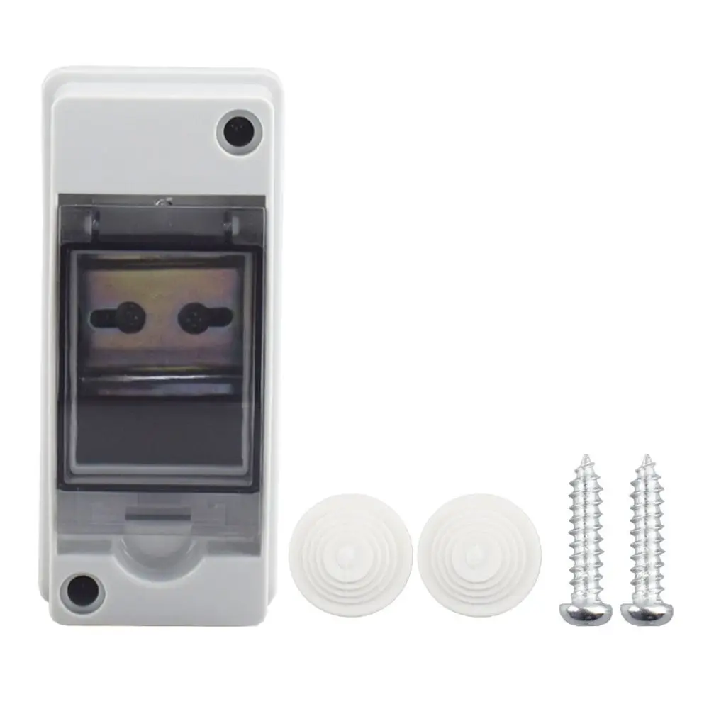 1Pcs HT-2 Waterproof Distribution Box IP65 Waterproof PC ABS Plastic Solar Junction Box Wire Grommet DIN Rail Accessory