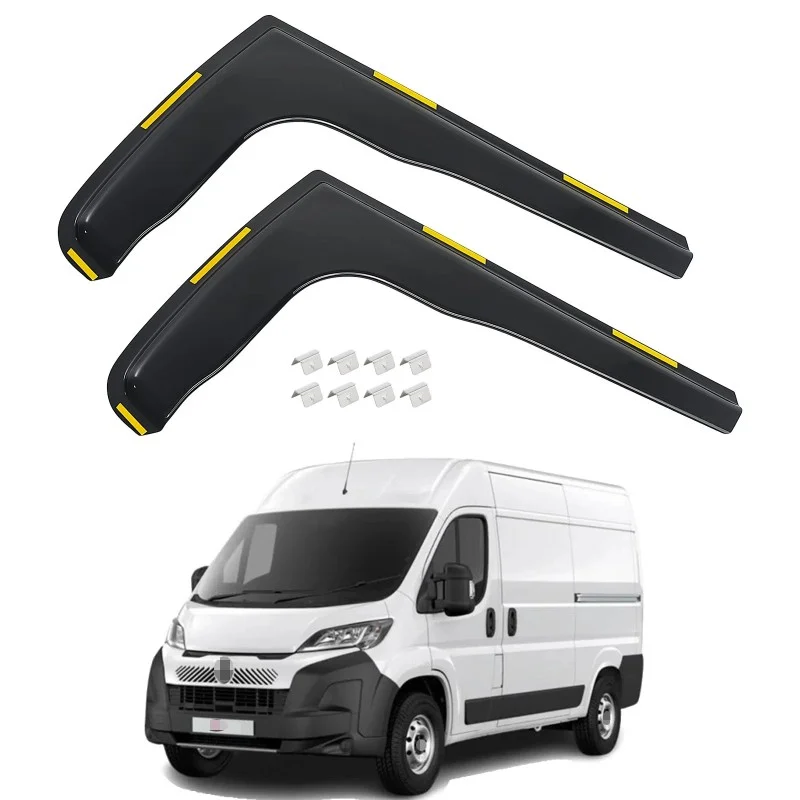 

1 Pair Rain Deflectors Window Wind Deflector For Citroen Relay Jumper Boxer Fiat Ducato MK3 2006-2024 Van Accessories
