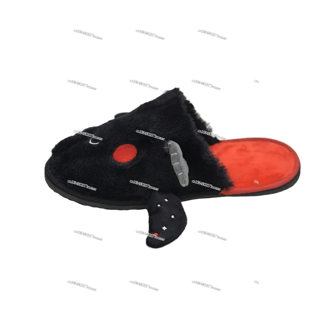 hot-selling Mothman Slippers Moth Man Plush Flat Bottom Slippers Home Floor Bedroom Cotton Mop