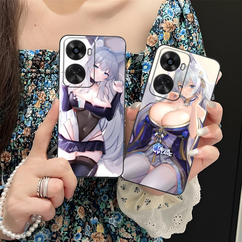 Azur Lane Shinano Mobile Cell Phone Case for Huawei Nova 12 11 10 9 8 7 Pro SE 5G Black Soft Phone Cover Shell