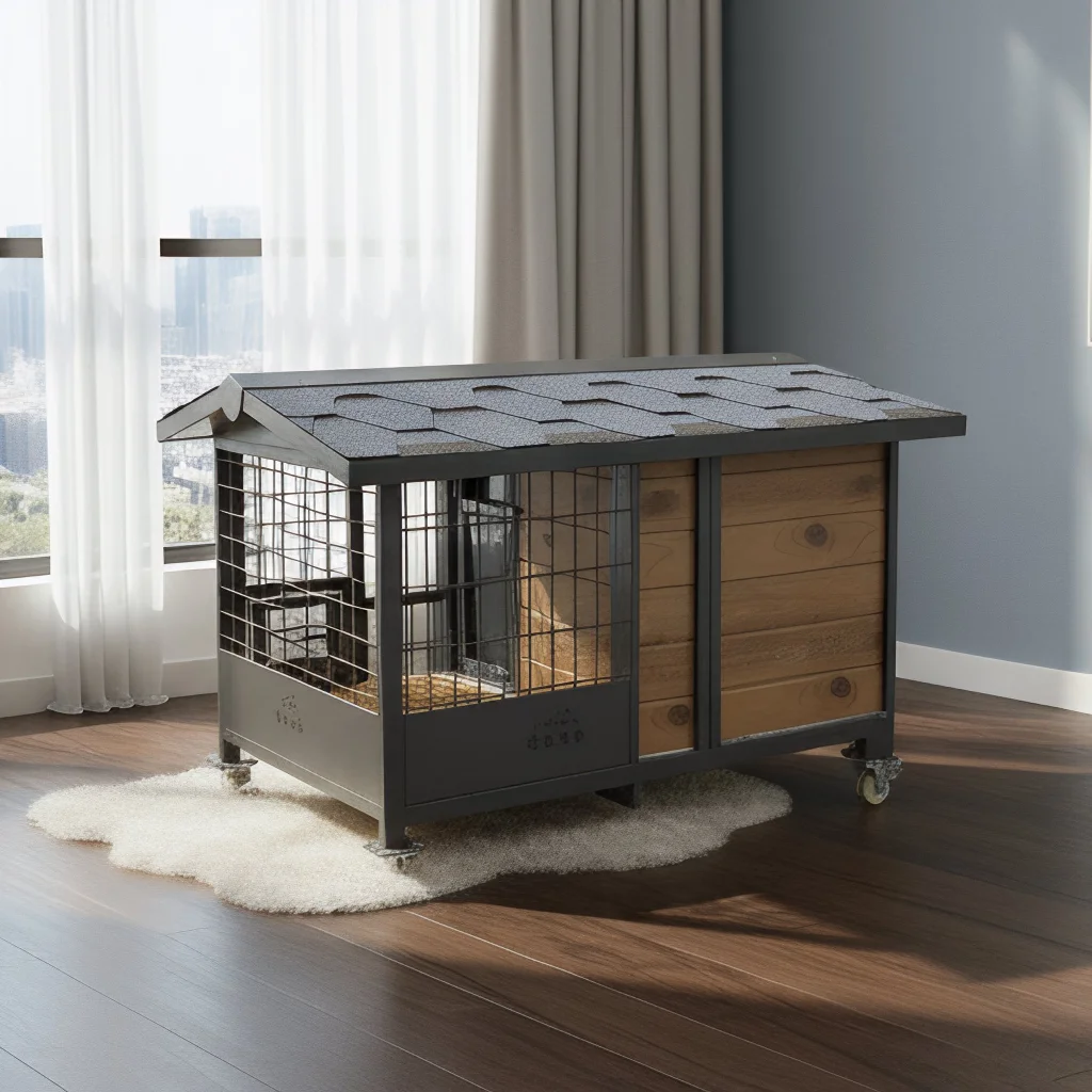 

Sustainable Durable Outdoor Pet House Eco Waterproof Dog Kennel for Backyard Patio Spaces