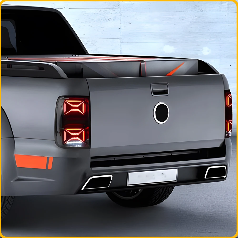 For VW Amarok 2010‑2022 Modify Sequential Turn Signal LED Taillight Assembly Plug and Play Rear Tail Lamp Auto Car Accessories