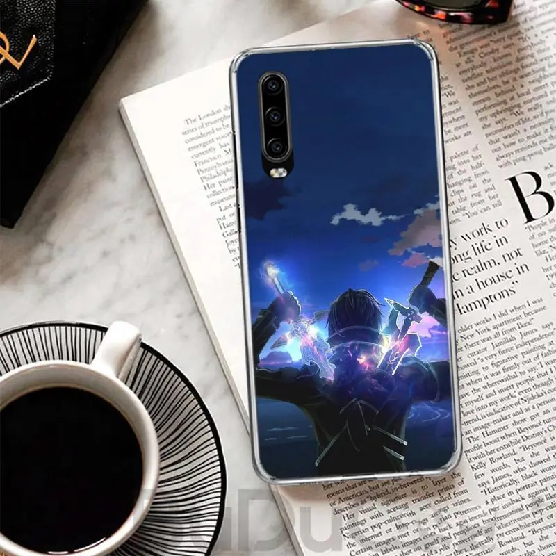 Sword Art Online Kirito Asuna Cover For Huawei P30 P40 P50 P10 P20 Lite Phone Case Mate 40 30 20 10 Pro Print Customized Coque F