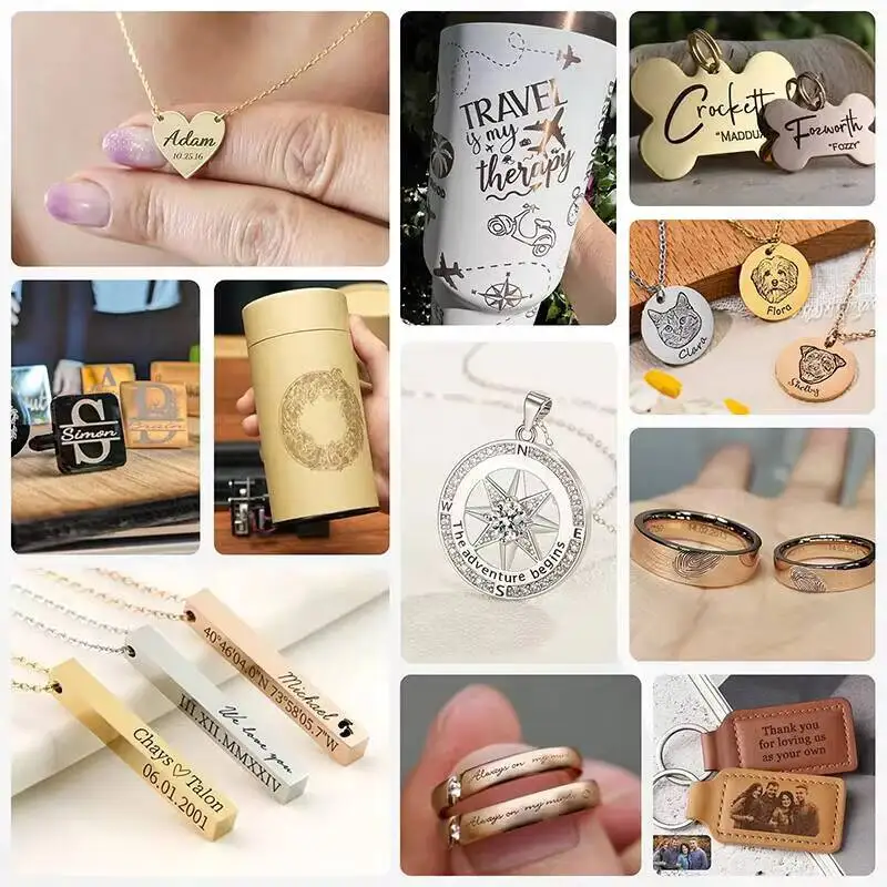 The Latest Mr Cave M1 Portable Fiber Laser Engrave Marking Machine High-precision Desktop Acrylic Metal Engraving Machine