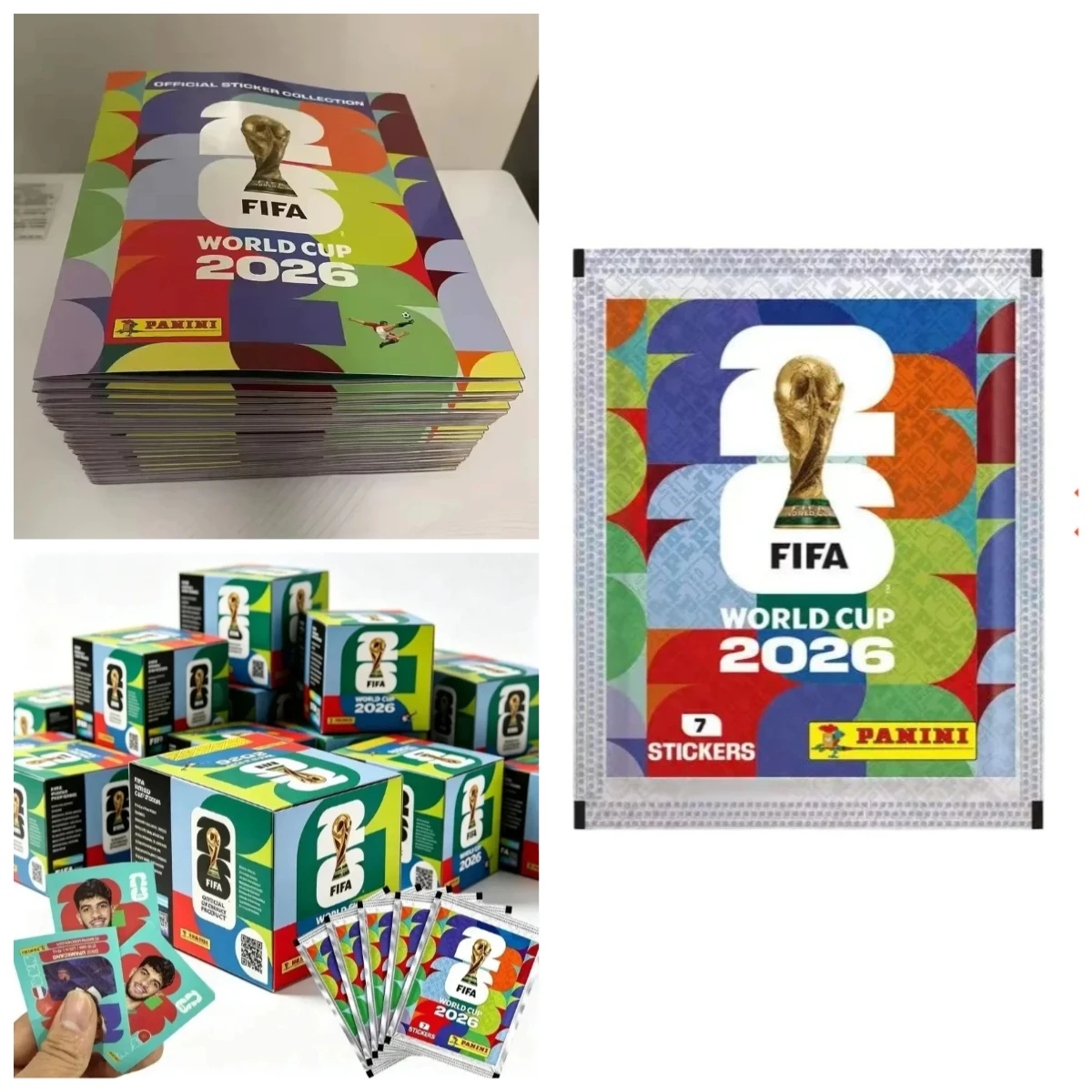 In Stock 2026 FIFA World Cup Sticker Pack Panini Soccer Card Panini Cards Soccer Memorabilia Collection Football Cards for Fans