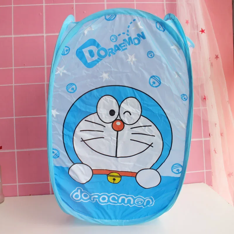 Doraemon cartoon toy storage basket bag dirty clothes basket household folding laundry basket finishing bag dirty clothes basket