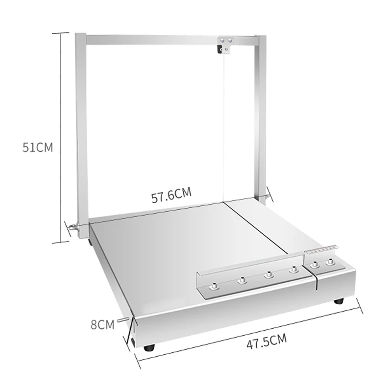 304 สแตนเลสเครื่องตัดเนยเครื่องตัดชีสเครื่องตัดช็อกโกแลตเบเกอรี่เครื่องมือเดสก์ท็อปคู่มือเครื่องตัดเนยสแตนเลส