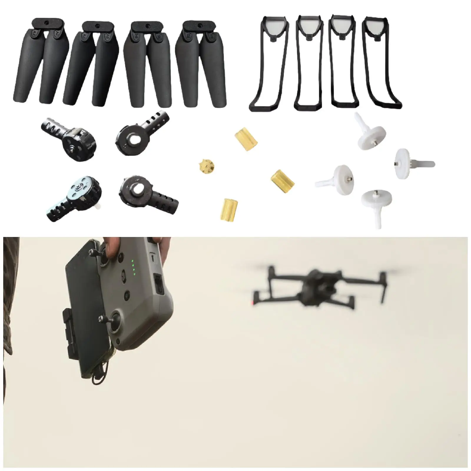 RC Quadcopter Spare Parts DIY Accs Motor Propeller Set for E88Pro E88 E525