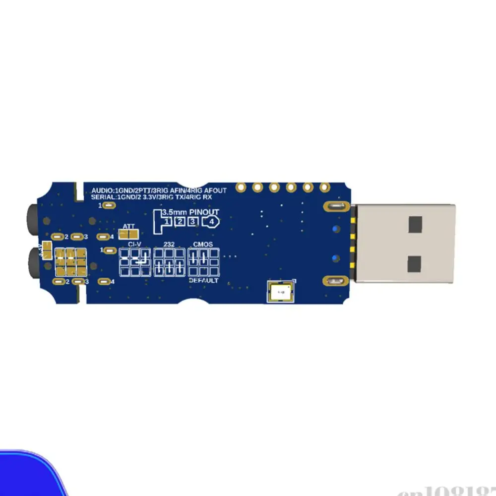 Conector de Tarjeta de Sonido USB2RIG, Adaptador de Audio USB TTL/232, Adaptador de Conector de Tarjeta de Sonido USB para KENWOOD YAESU ICOM