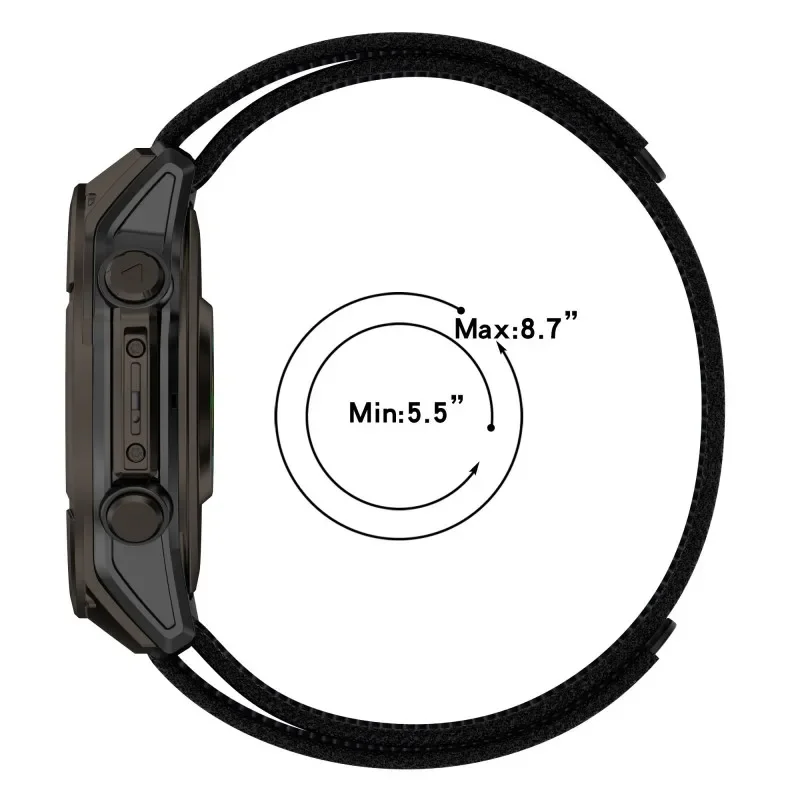26mm 22mm 20mm Sport Loop Nylon Strap for Garmin Fenix 8/E/7/7X/6X Enduro3/2/Epix Pro Forerunner 965 955 265 255 165 Watch Band
