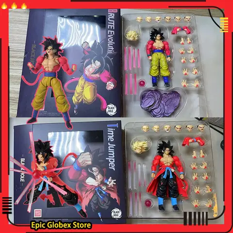 New Black Hole Dragon Ball Z Action Figure SHF Super Saiyan 4 GT SSJ4 Untamed Power Son Goku Anime Figure Model Statue Toy Gift