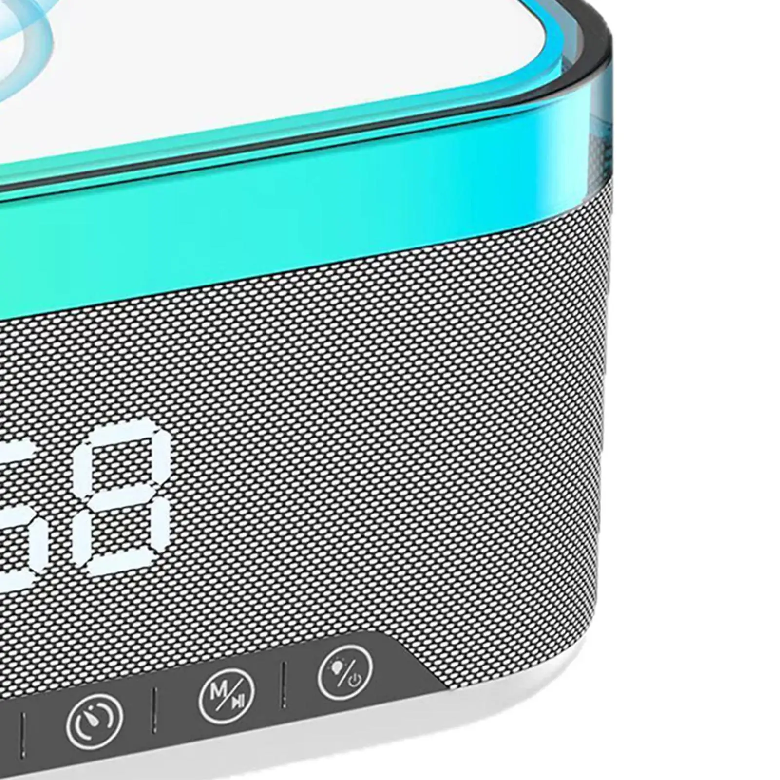 

Беспроводное зарядное устройство, будильник, звуковая машина с белым шумом, цифровой динамик с беспроводной зарядкой для прикроватной тумбочки, спальни, ночного времени, дома