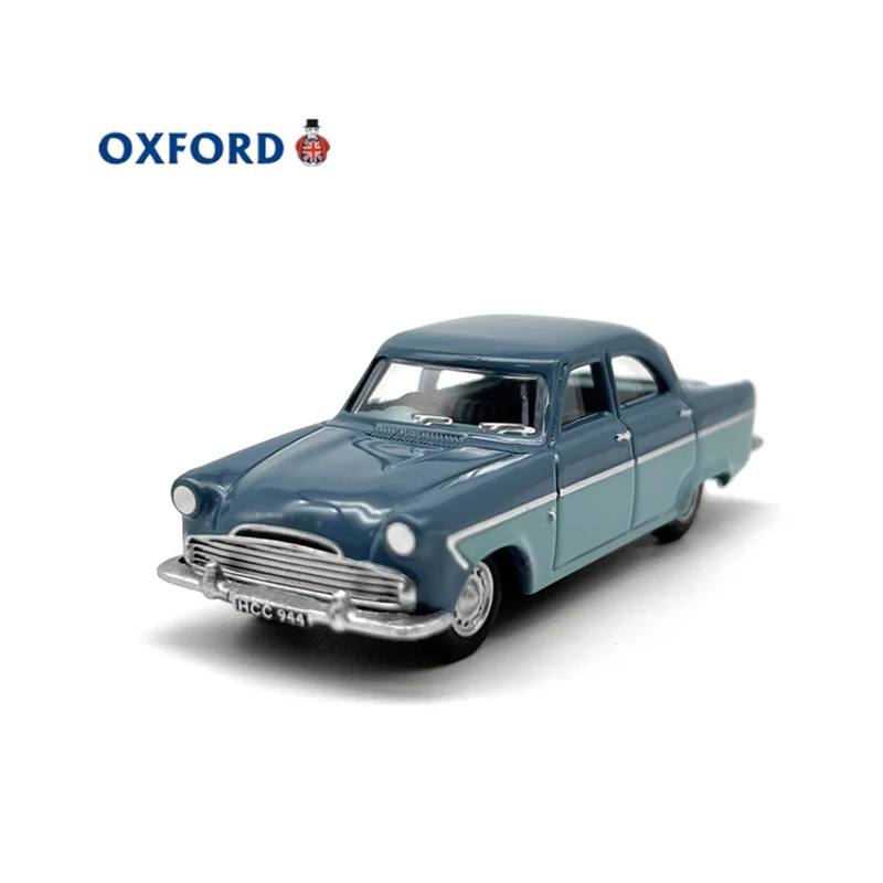 OXFORD Diecast 1:76 Scale MKII Pompadour Blue Alloy Retro Car Model Finished Product Simulation Toy Static Model Display