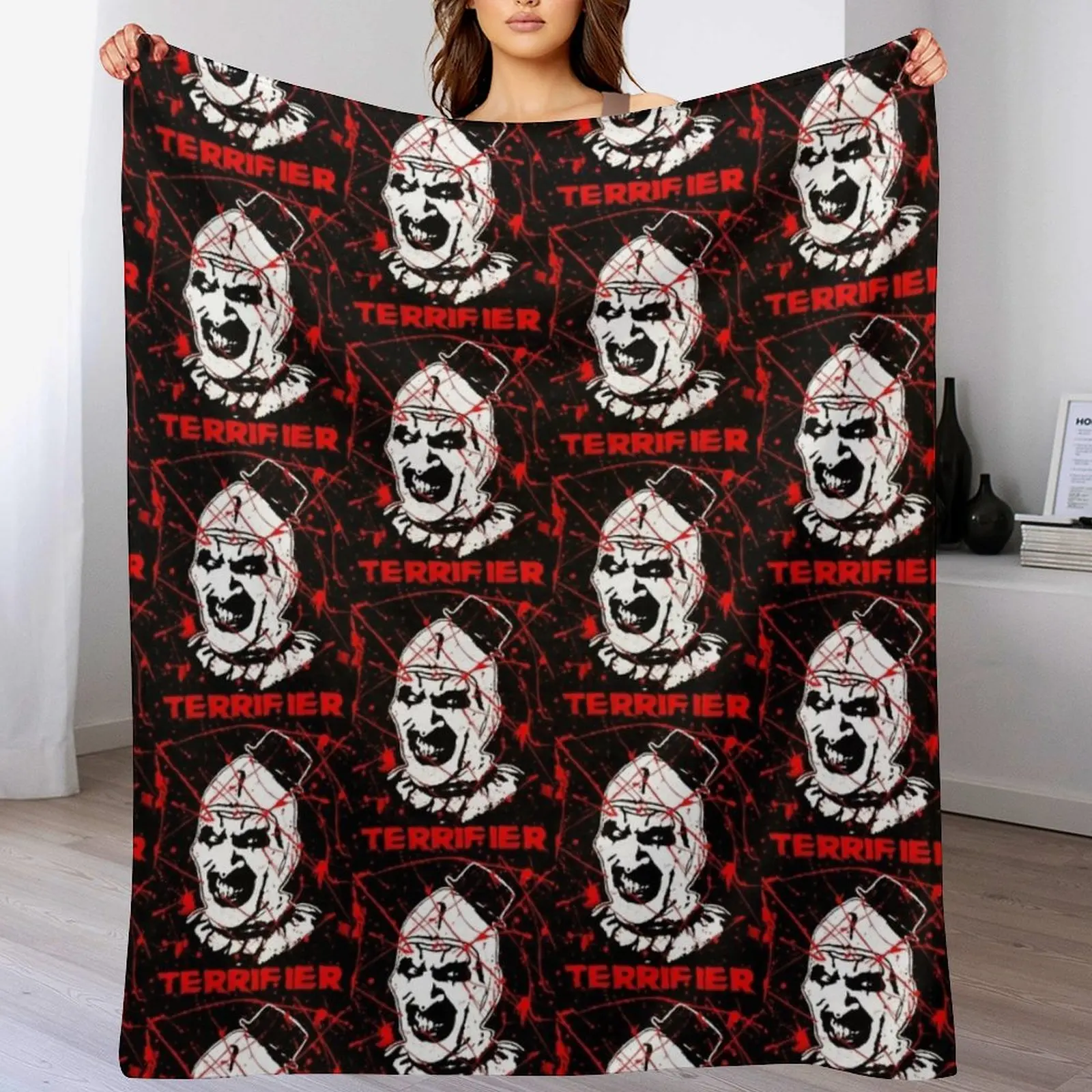 The Terrifier Throw Blanket anime Weighted For Sofa Thin Thermals For Travel Blankets