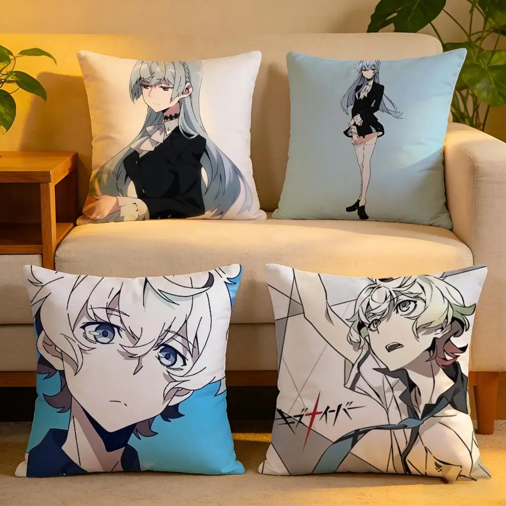 

Чехол для подушки из льна, мягкий, приятный для кожи, декоративный чехол для дивана, домашний декор, чехол для подушки в стиле аниме K-Kiznaiver