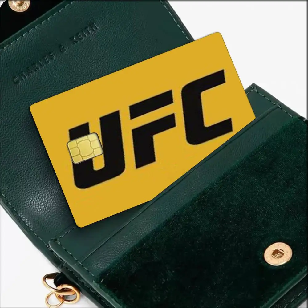 UFC Logo F-Fighting  Waterproof Film Skin Cover Credit Card Stickers Debit Front Bank Bus Pass - view 2