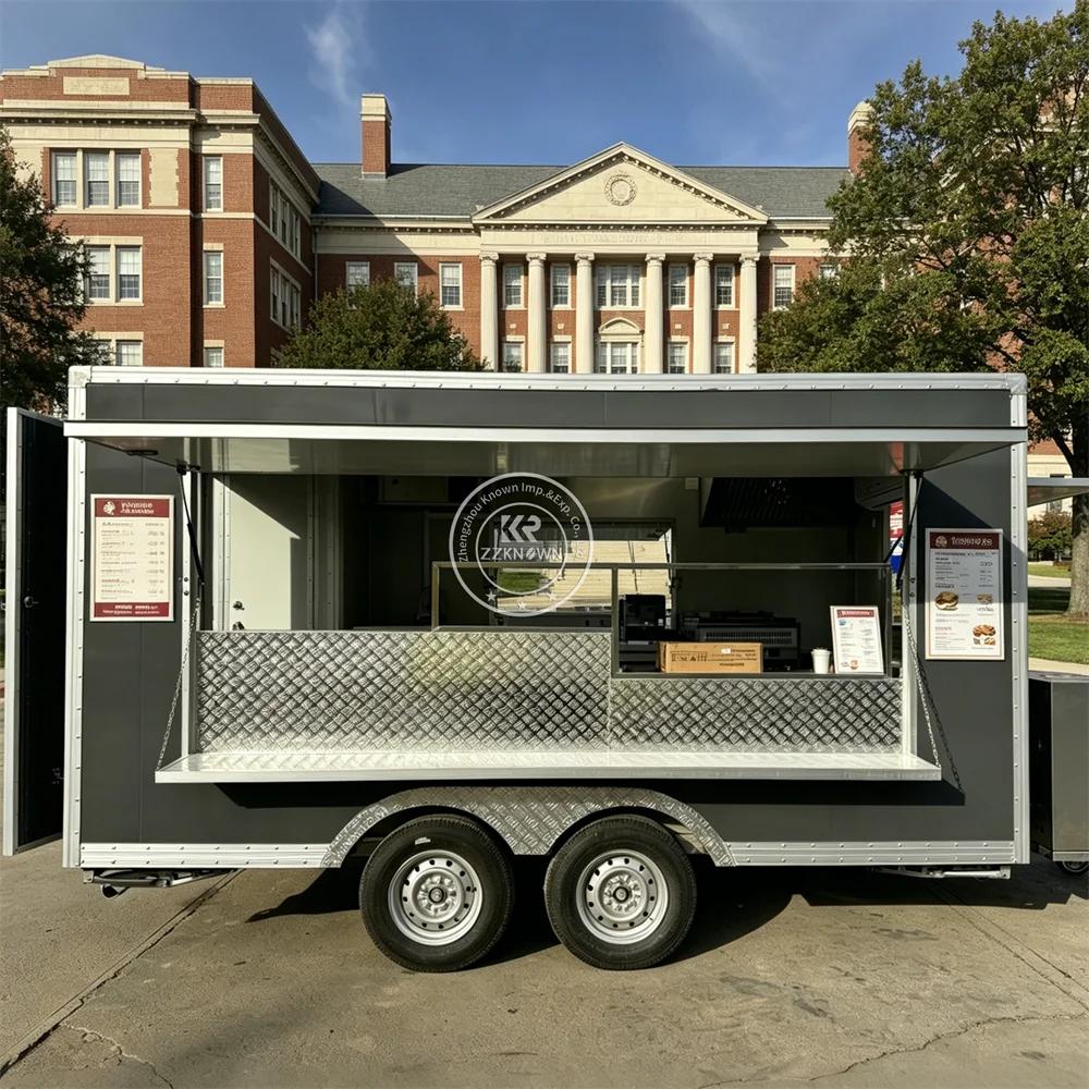 

Mobile Kitchen Food Truck Trailer Commercial Catering Juice Bar Coffee Cart Food Trailers Ice Cream Cart For Sale