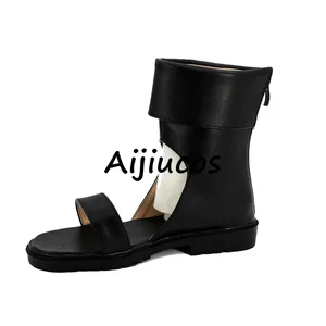 Anime Naruto Temari Cosplay -Schuhe, Halloween -Party, künstliche Leder -Ninja -Stiefel, zugeschnitten auf Unisex 12 Hauptverkäufe Mou Gakuin bei Futekigousha - №11