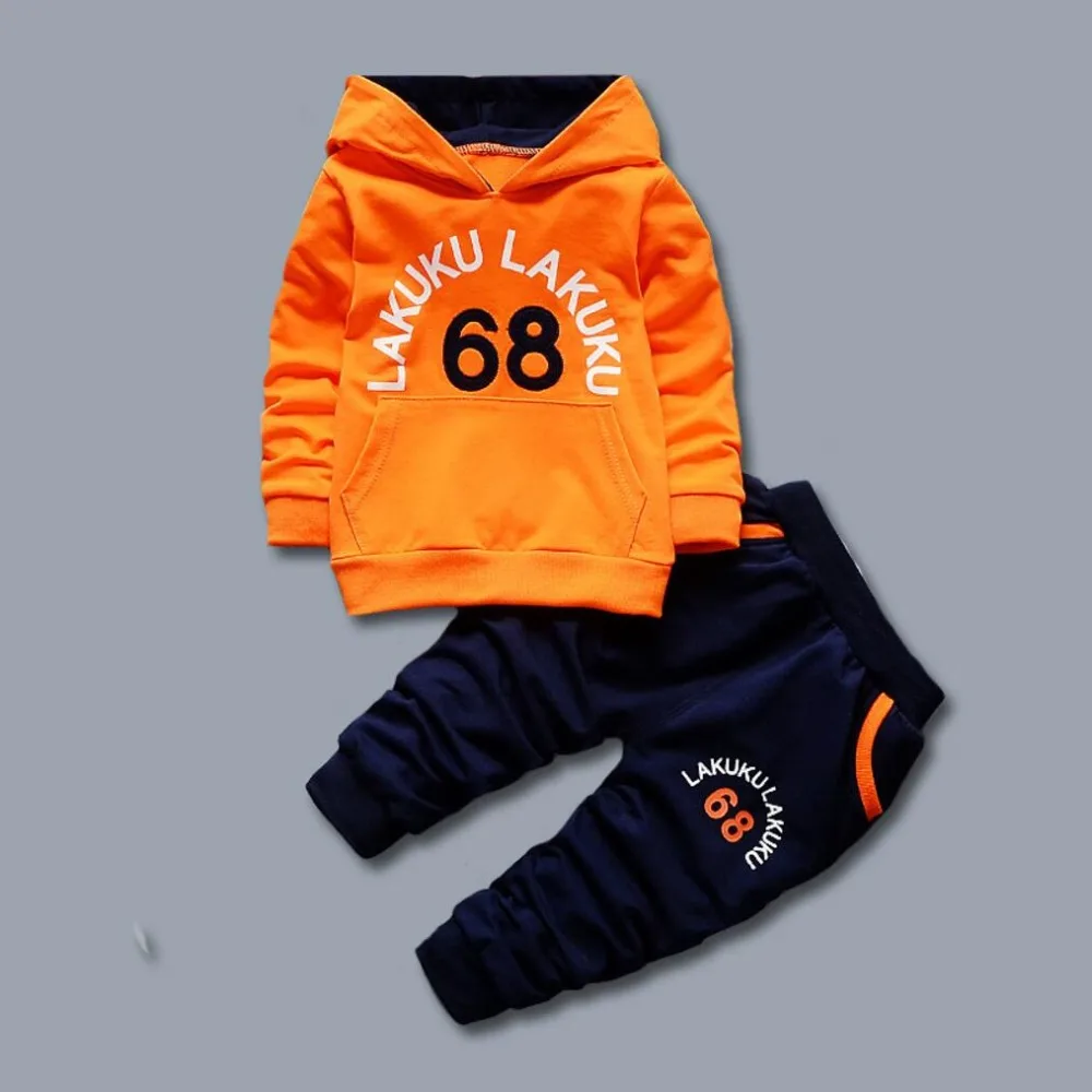 2026 Boy's Clothing Set Match  Outfit  Baby Kids Sweatshirt Boys Tracksuit Fashion Active Hoodie Sport Suits