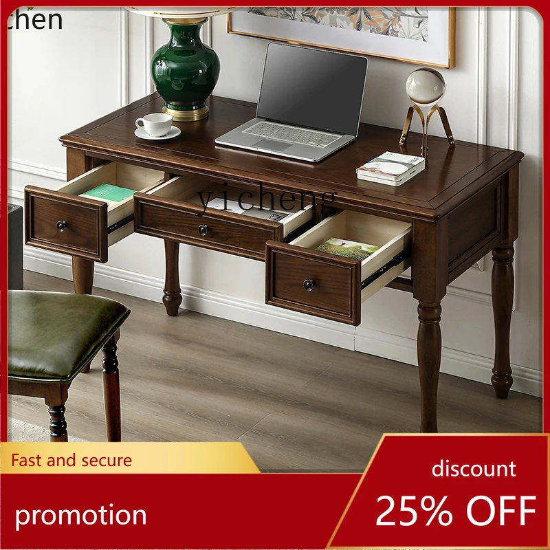 

HXL Solid Wood Desk Simple Design for Small and Large Homes Writing Desk