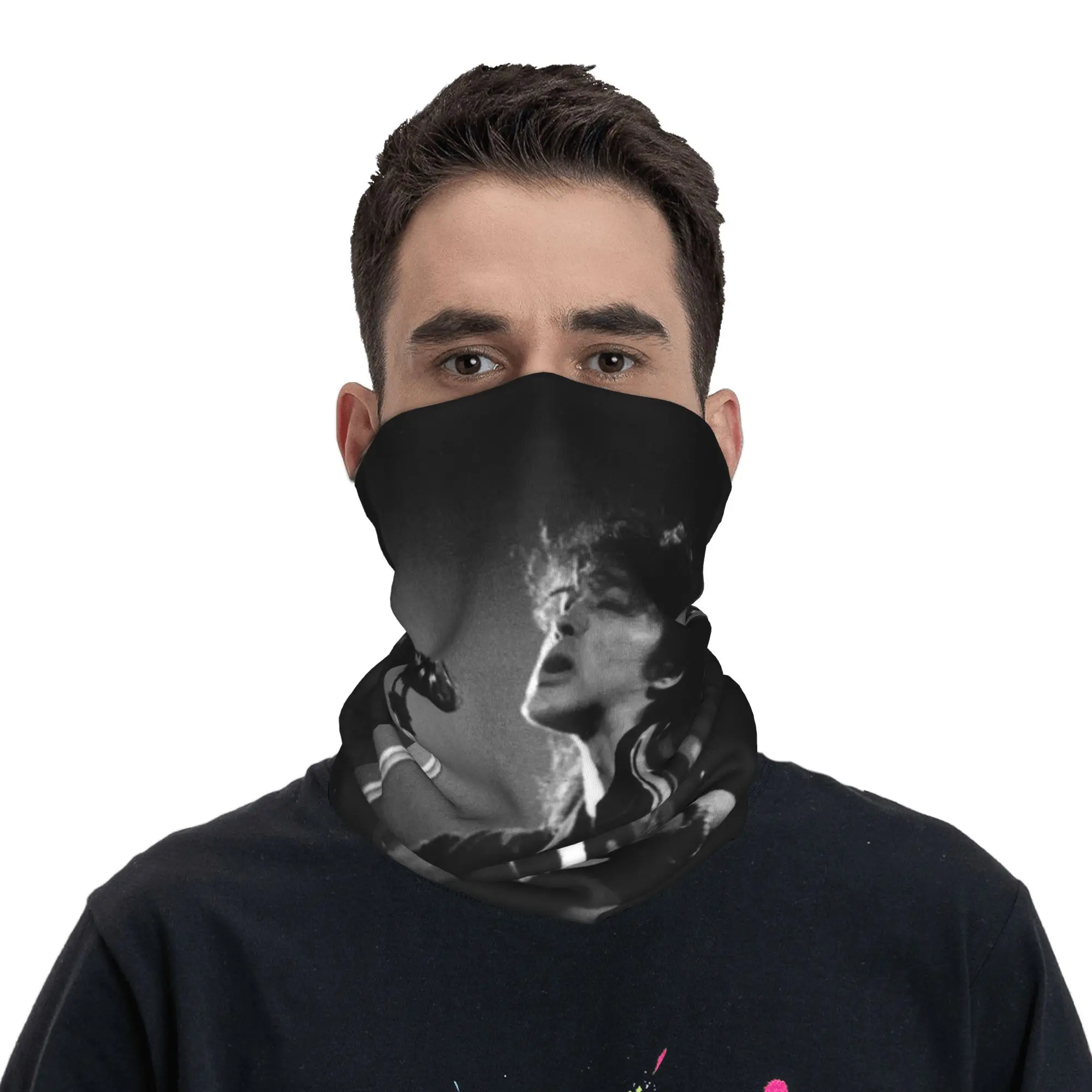 Viktor Tsoi Russia Music Rock Band Kino Bandana Neck Gaiter Printed Mask Scarf Headband Running For Men Women Adult All Season