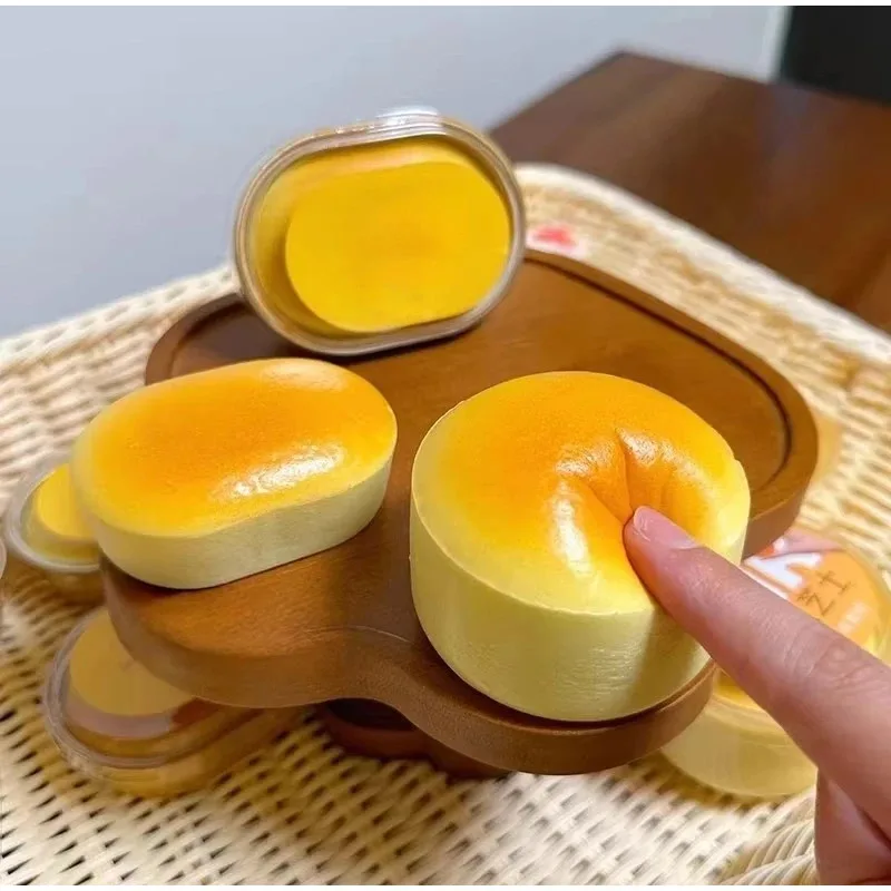 Realistic Squishy Slow Rising Cheese Cake Slow‑Rebound Stress Relief Home Decor Creative Birthday Gift for Friend Prank Prop