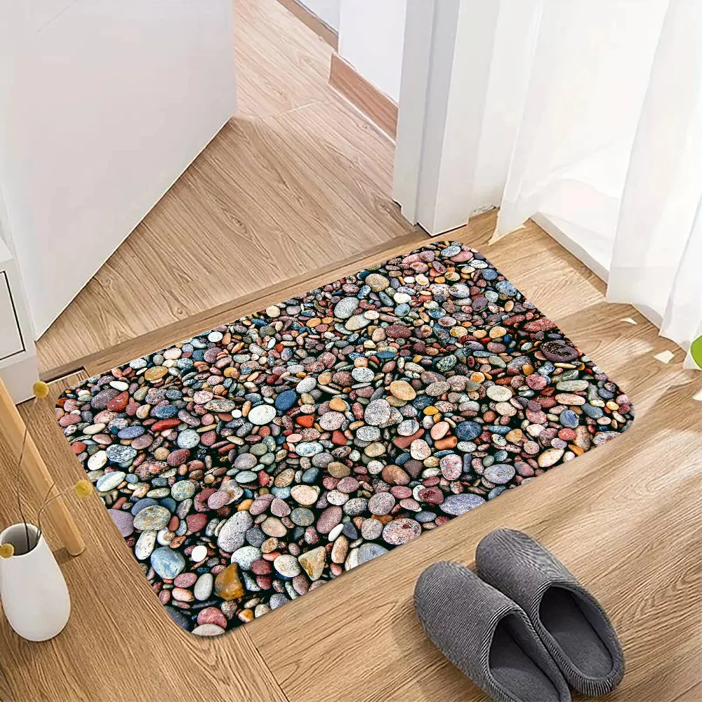 3DTrue Stone Pattern Rugs Living Room Mat Kitchen Carpet Rug for Bedroom Mats Doormat Entrance to Home Decor Items Choice Foot