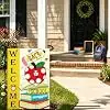 Welcome Back to School Garden Flag 12x18 Inch Double Sided School First Day Flag Vertical Classroom Yard Flags for Outdoor I jjp