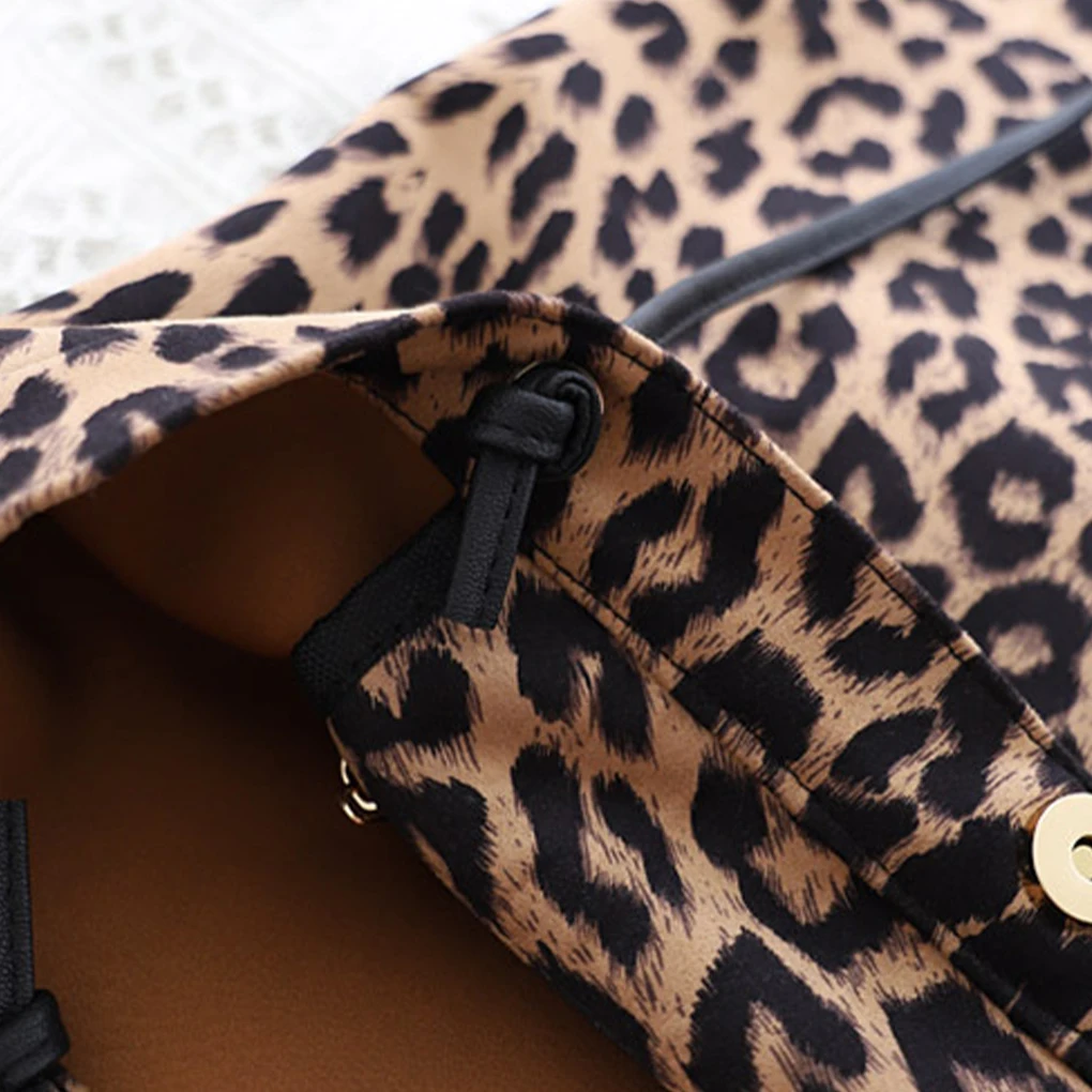 Chic And Stylish Leopard Print Shoulder Bag Be Bold Shoulder BagShoulder Bags Canvas Handbag white