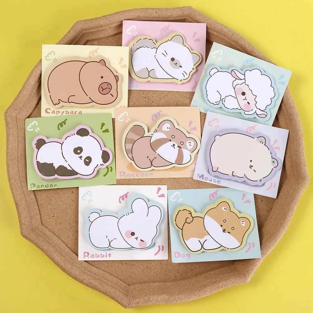 Posted Writing Pad Animal Shape Animal Sticky Notes Journaling Planner N Times Note Pad Cute Sticky Note Paper Teen/Adult/ Girls