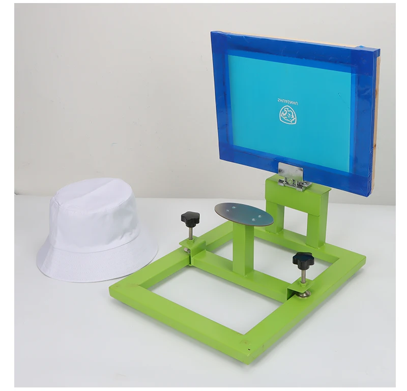 Manual Hat Screen Printing Machine With Flatbed Table And Aluminum Material For Hats