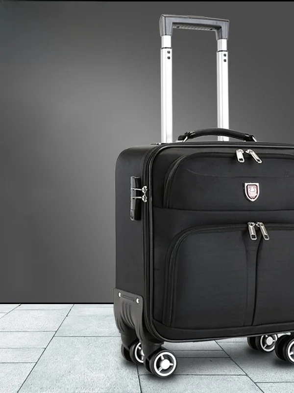 oxford-fabric-business-travel-suitcase-lightweight-gender-neutral-zipper-closure-aluminum-handle-carry-on-bag-for-travel