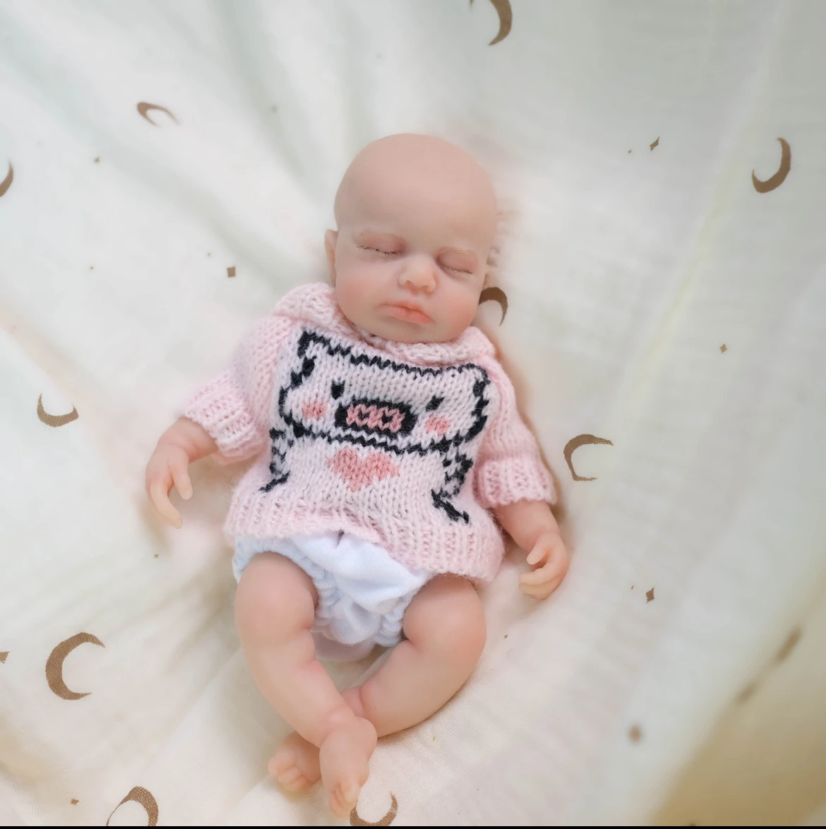 Muñeca Reborn Sweetheart de 8 pulgadas: silicona suave realista, totalmente pintada, sólida y linda, regalo de Navidad perfecto para niñas