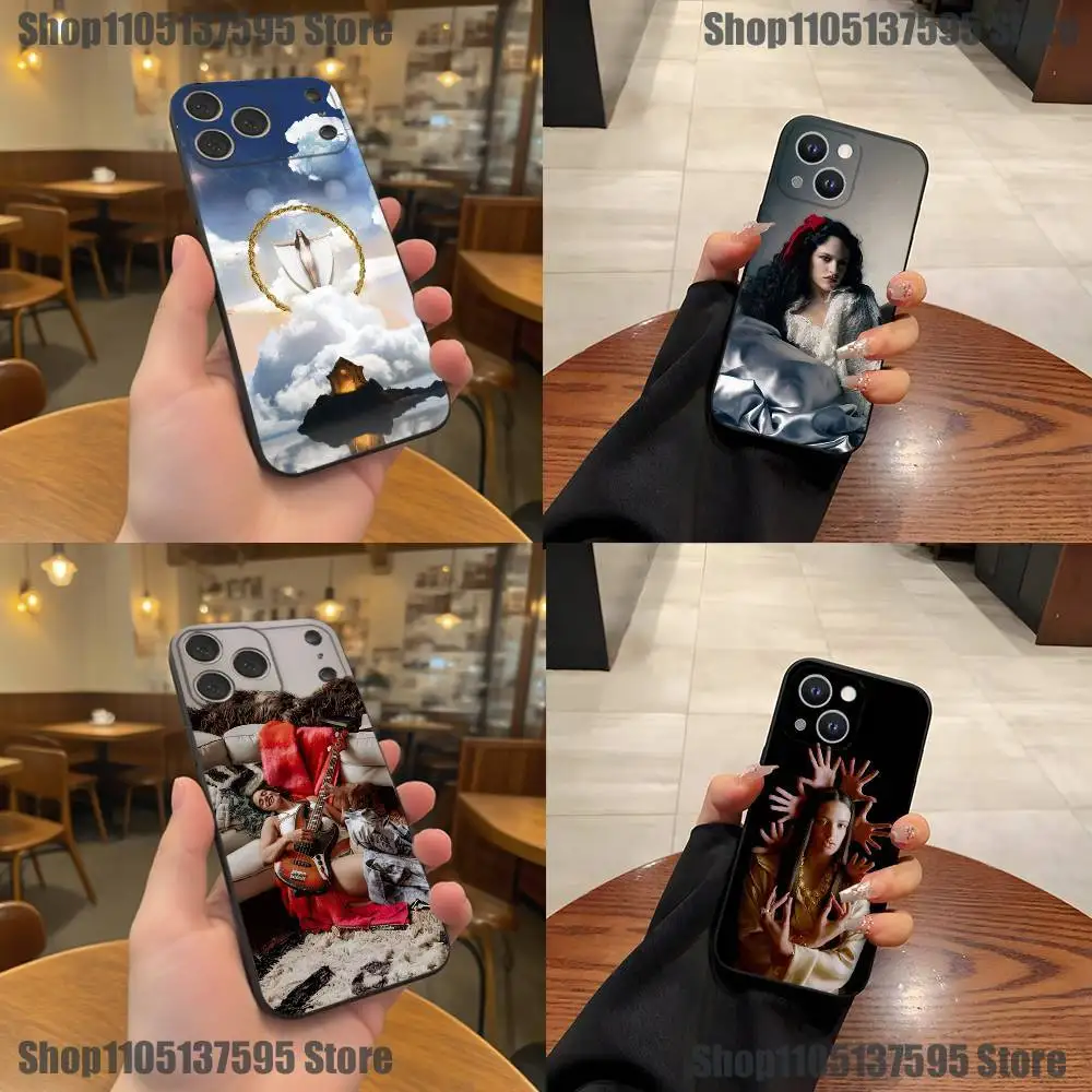 

Singer R-RosaliaS Phone Case For iPhone 17,16,15,14,13,12,11,Pro,XS,Max,XR,Plus,E,SE4,Mini Black Soft Cover