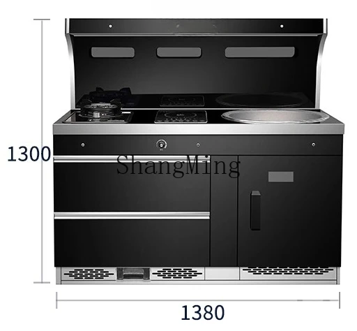 ZYY เตาอเนกประสงค์ไร้ควันในครัวเรือนเตาฟืนแบบบูรณาการใหม่