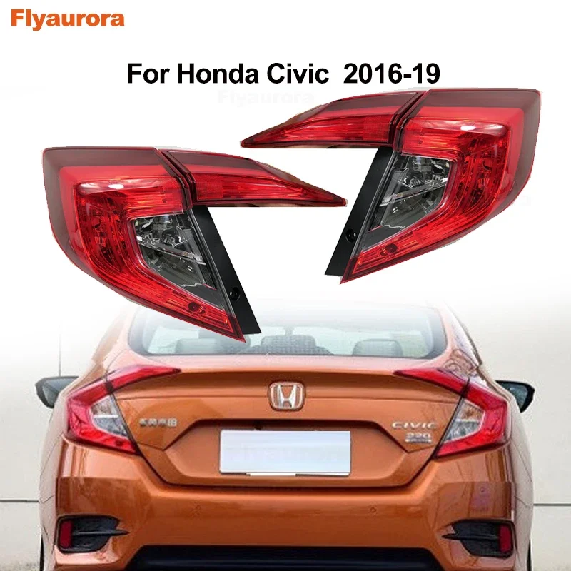 Rear headlight Tail lights lamp taillights without bulb For Honda for Civic 2006 2007 2008 2009 2010/11/12/13/14/15/16/17/18/19
