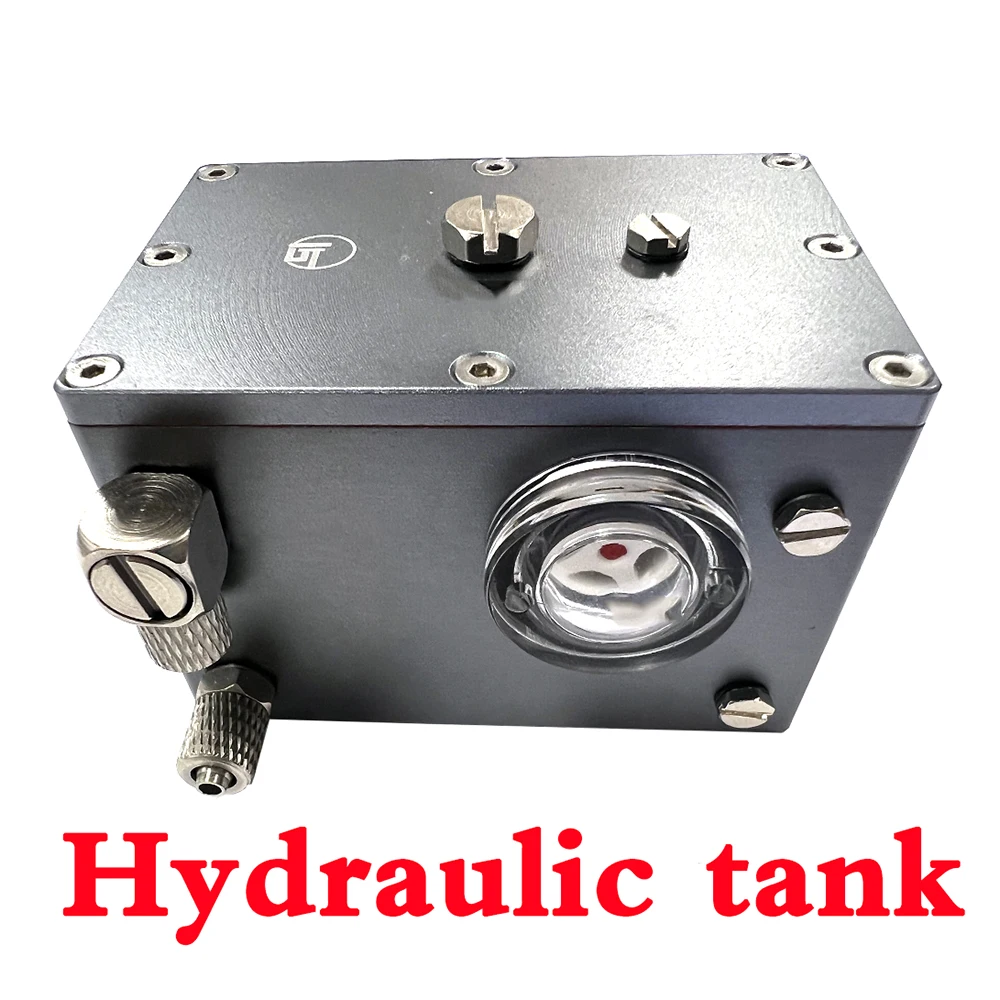 Hydraulic Tank Micro Hydraulic System Special Oil Tank with Oil Quantity Display RC Excavator Truck Boat Model Dedicated