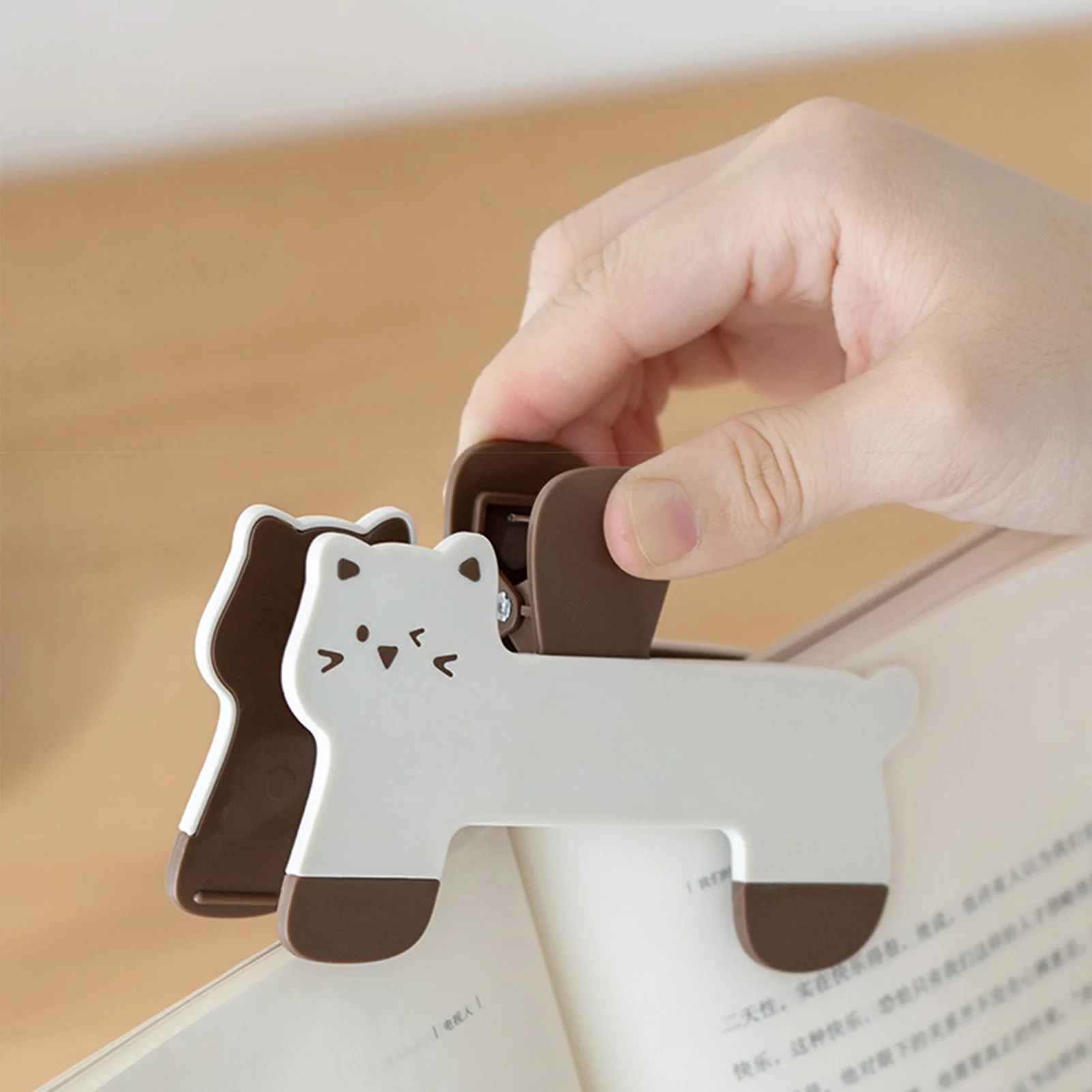 

Cartoon File Storage Clips Cute Cat Shaped Plastic Organizer Clamp For Book Paper Contract Documents Student Stationery 1pc