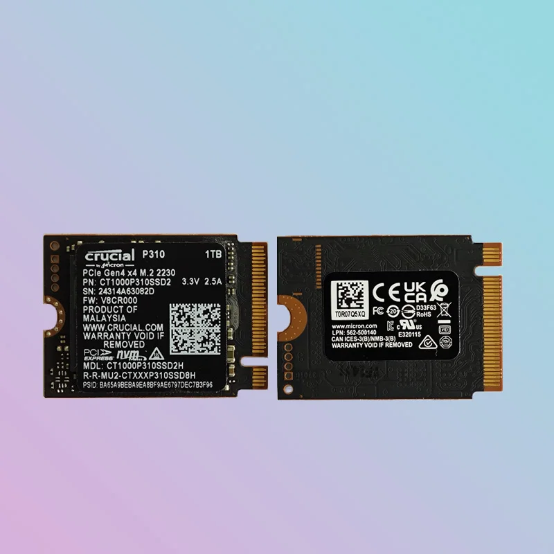 Crucial 1TB SSD 2230 M.2(NVMe PCIe4.0*4)  P310 Built in solid-state drive