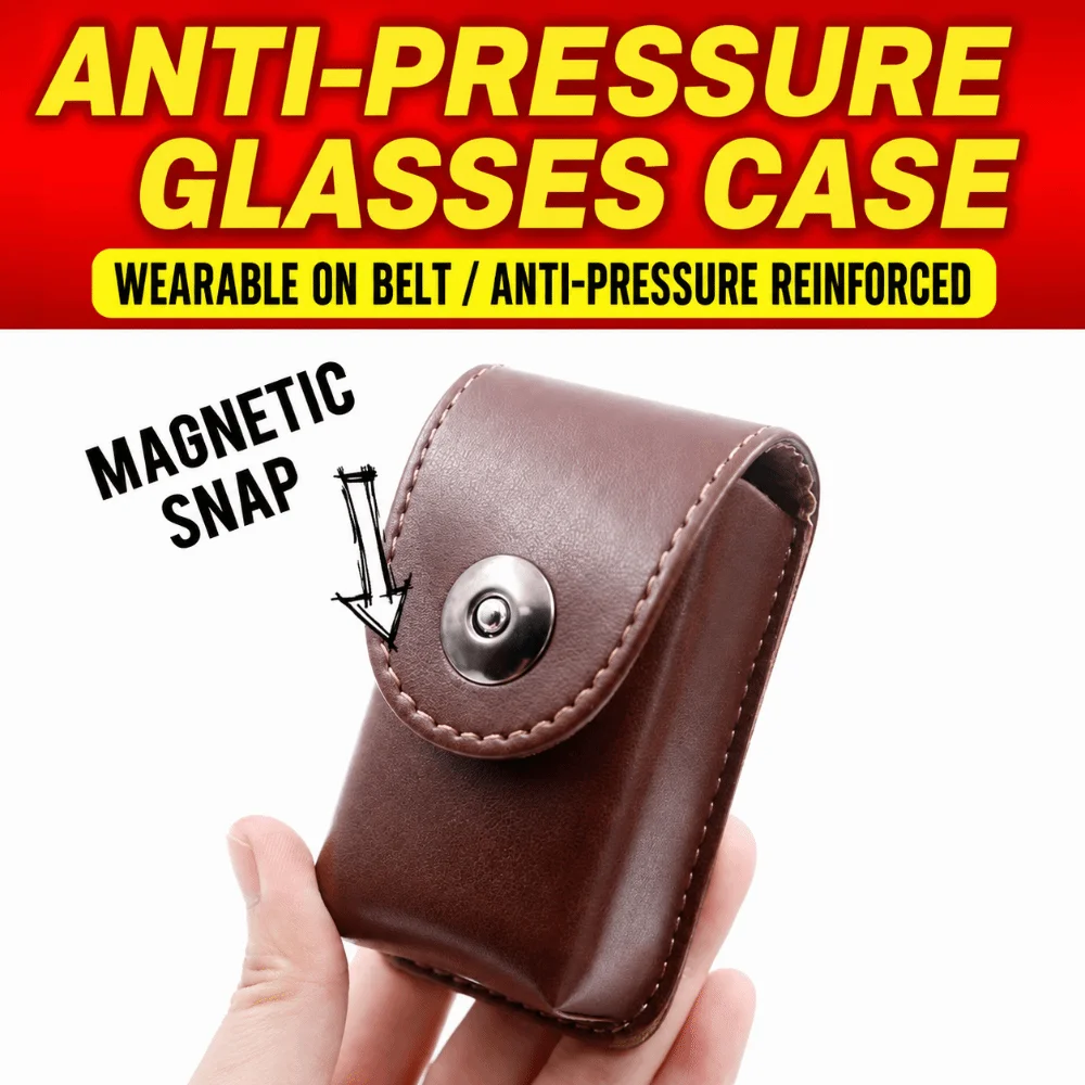 Belt Loop Eyeglass Case Anti Squeeze Premium Look Waist Carry Pack Mini Size Portable Hold Eye Accessory Holder Short Travel