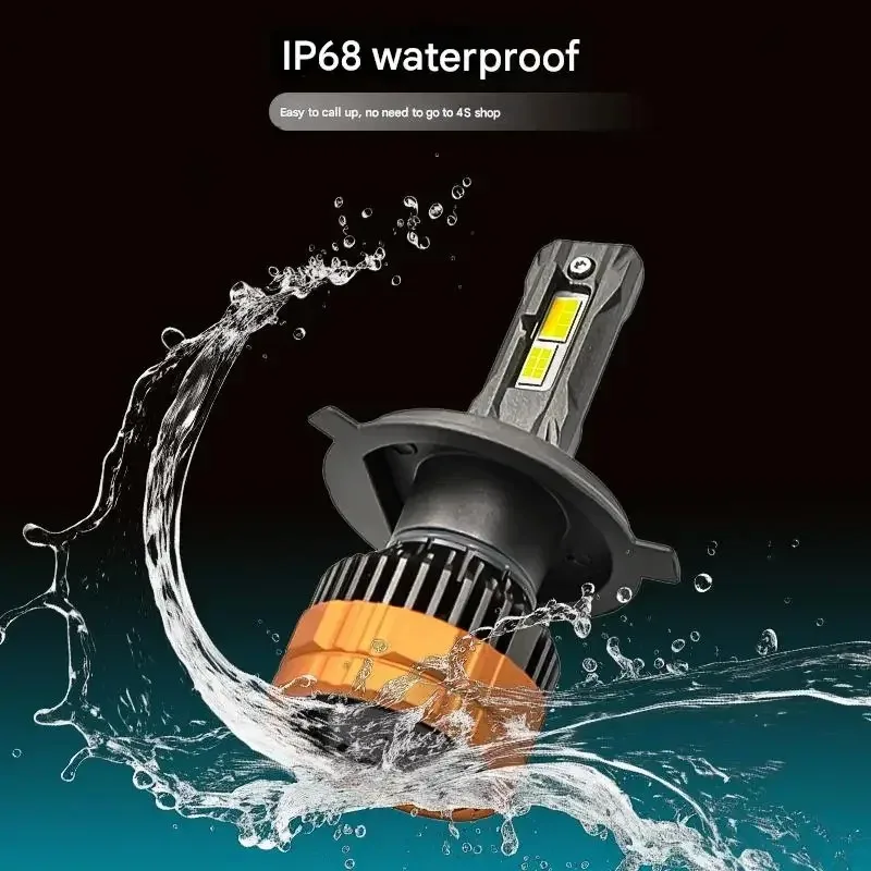 1200 واط H4 H7 H11 LED المصابيح الأمامية H1 H8 H9 H11 HB3 9005 HB4 9006 HIR2 9012 ستروب مصباح التحكم عن بعد ثلاثة ألوان 6500K 4300K 3000K #5