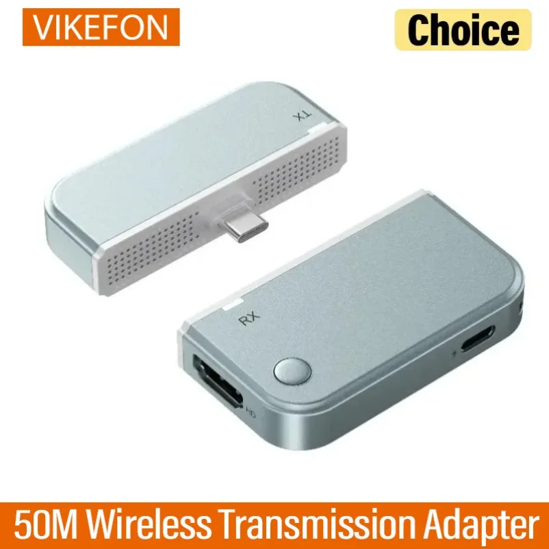 50M 1080P Wireless Video HDMI-Compatible Transmitter Receiver Kits Adapter TV Stick Dongle for Laptops PC Monitor Projector