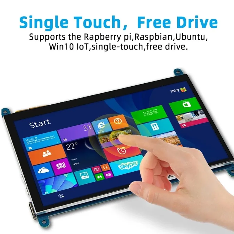 7-inch 1024 * 600 IPS display Raspberry Pi HDMI display Raspberry Pi 4/3/2/B/B+/A+ Monitor